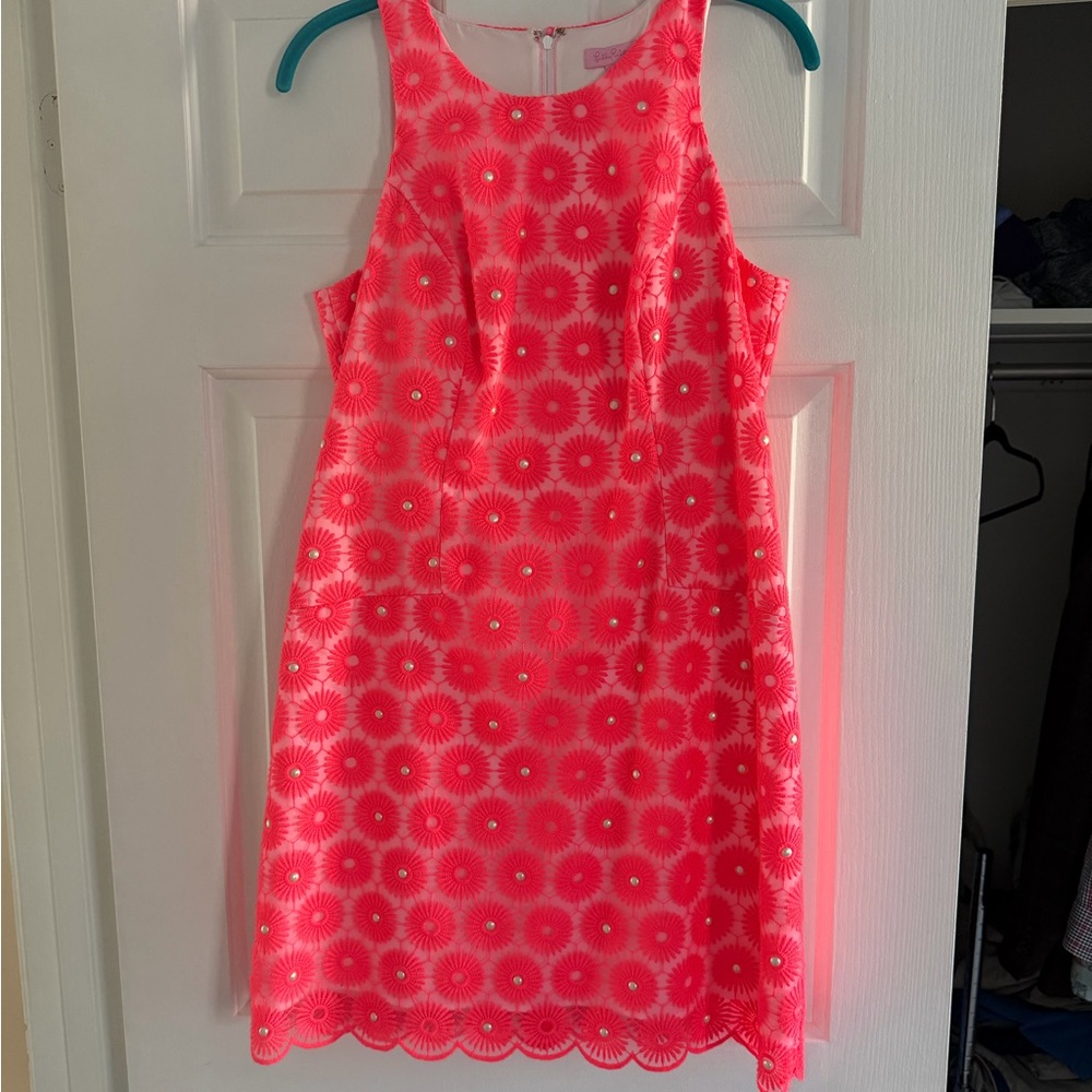 Lilly Pulitzer Pink Coral Sleeveless Mini Dress - Picture 3 of 7